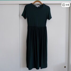 Velvet Torch Dark Teal Midi Dress